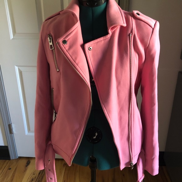 H&M Pink Motorcycle Jacket - Picture 1 of 4